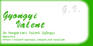 gyongyi valent business card